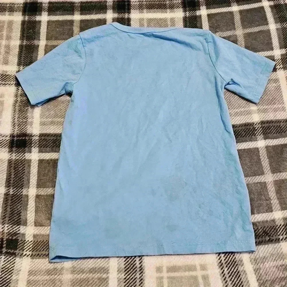 Childrens Place 5t blue 100% cotton shark shirt - Picture 4 of 9